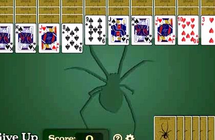 Играть в карты пасьянс паук две масти